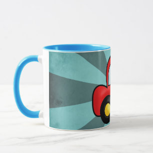 Taza Ilustración de Coche Antiguo – Arte de Automóvil C