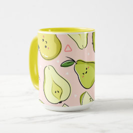 Taza Ilustración de Frutas Arte