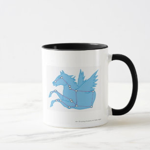 Taza Ilustracion de la constelación de Pegaso