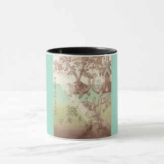 Taza Ilustracion de los Árboles de las Islas Tortugas
