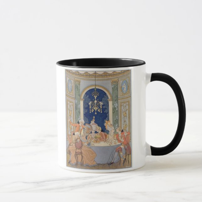 Taza Ilustracion de los "enlaces Dangereuses de Les" (Derecha)