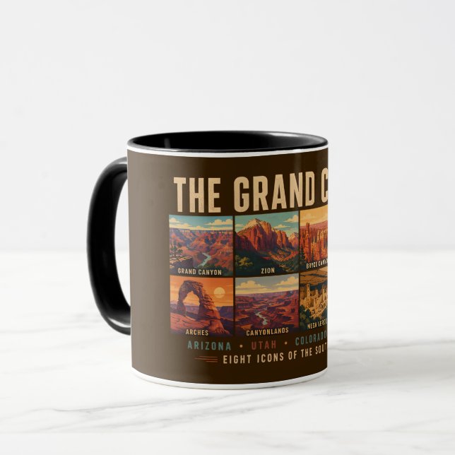 Taza Ilustración de los monumentos de los Parques Nacio (Anverso izquierdo)
