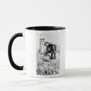 Taza Ilustracion de los 'viajes de Gulliver