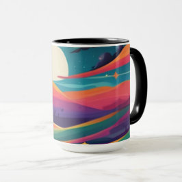 Taza Ilustración de paisaje