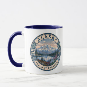 Taza Ilustración de paisaje de Alaska Arte de viaje Bad