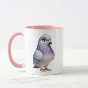 Taza Ilustración de paloma adorable