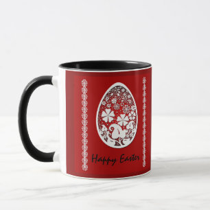 Taza Ilustracion de Pascua, huevos de Pascua, vacacione