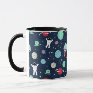 Taza Ilustración de patrón espacial