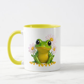Taza Ilustración de rana adorable