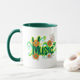 Taza Ilustración de tipografía de buenas vibras