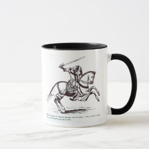 Taza Ilustracion de un caballero Templar