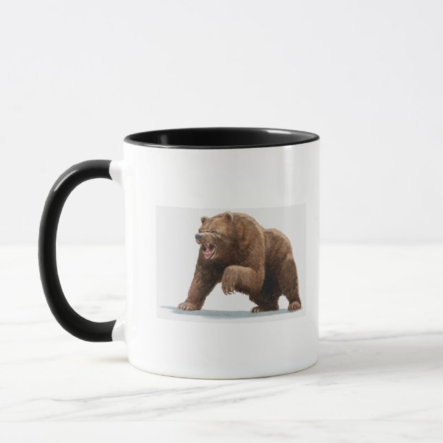Taza Ilustracion de un oso de Brown (Izquierda)