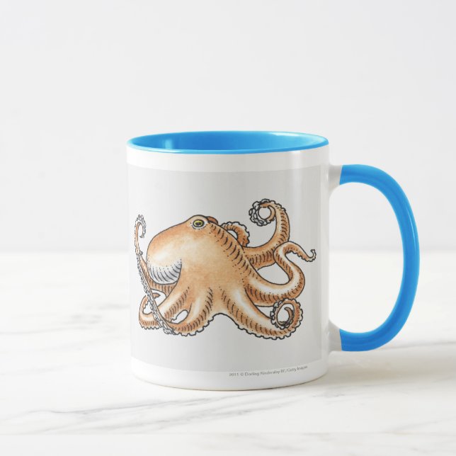 Taza Ilustracion de un pulpo (Derecha)