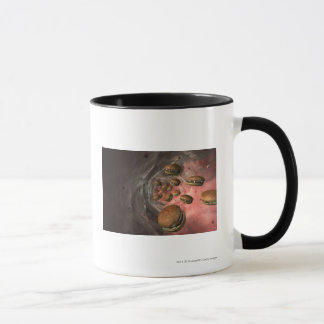 Taza Ilustracion de un vaso sanguíneo con las