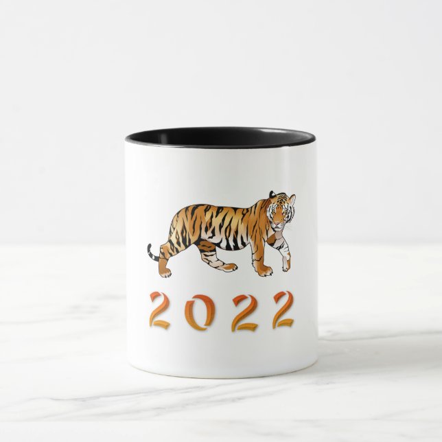 Taza Ilustracion del Año Chino del Tigre 2022 (Centro)