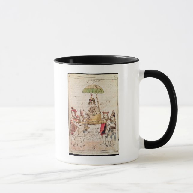 Taza Ilustracion del inca de Huascar (Derecha)