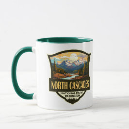 Taza Ilustracion del Parque Nacional de Cascades del No