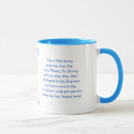 Taza Ilustracion del Rima-Conejo del conejito de pascua