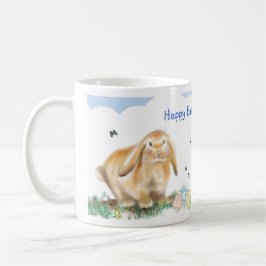 Taza Ilustracion del Rima-Conejo del conejito de pascua