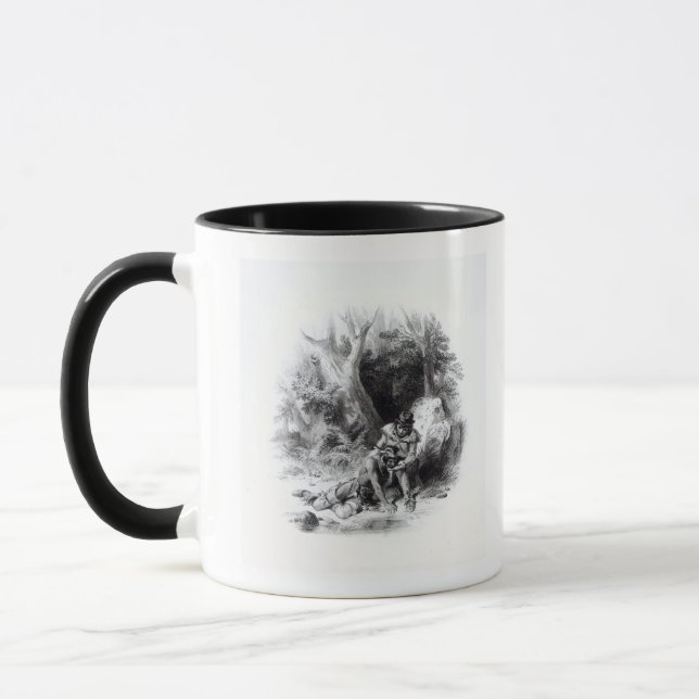 Taza Ilustracion 'del último de los Mohicans (Izquierda)