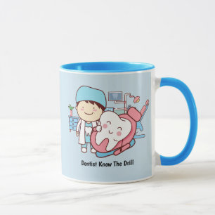 Taza Ilustracion dentista y dental
