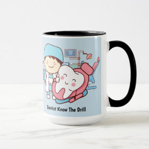 Taza Ilustracion dentista y dental
