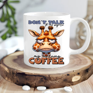 Taza Ilustración Divertida de Jirafa para Amantes de la