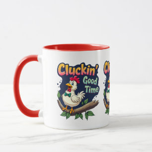 Taza Ilustracion divertidísimo de pollo