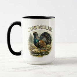 Taza Ilustración en acuarela del majestuoso urogallo