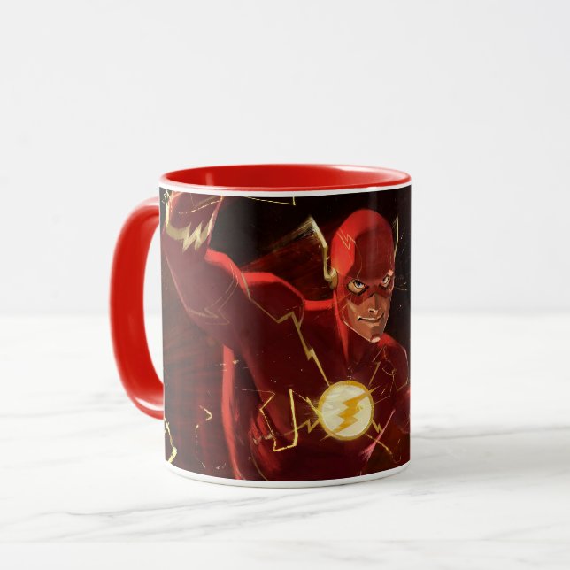 Taza Ilustracion flash de crisis infinita (Anverso izquierdo)