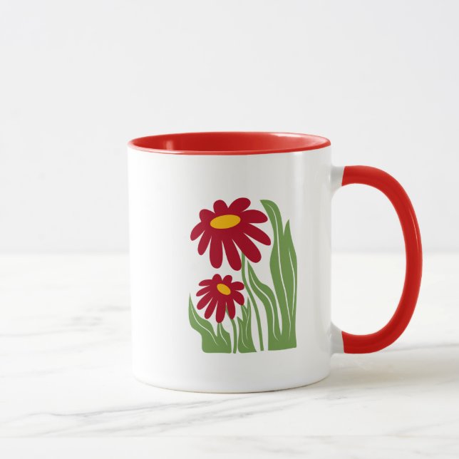 Taza Ilustración floral (Derecha)