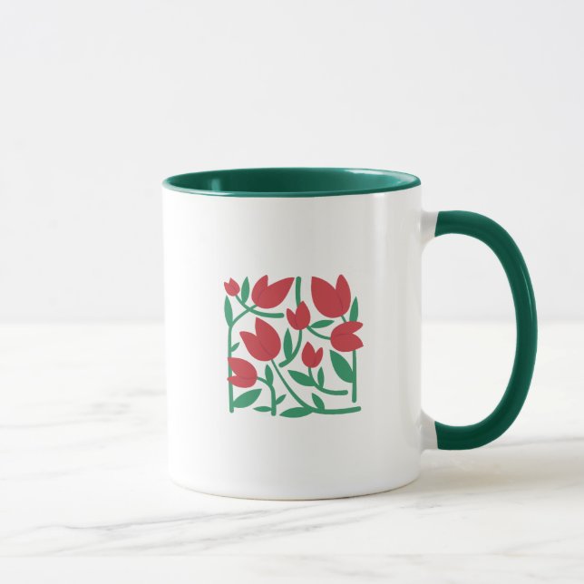 Taza Ilustración floral (Derecha)