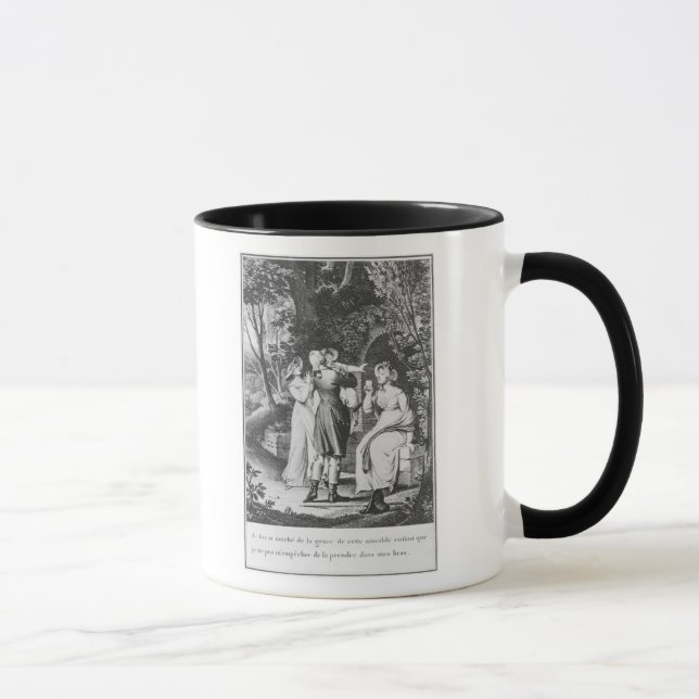 Taza Ilustracion "los dolores de Werther" cerca (Derecha)