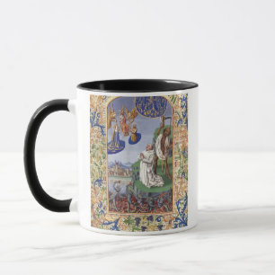 Taza Ilustración medieval de San Bernardo de Clairvaux