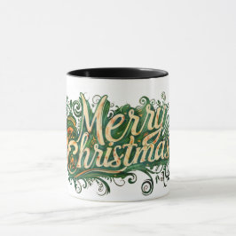Taza Ilustracion navideño feroz