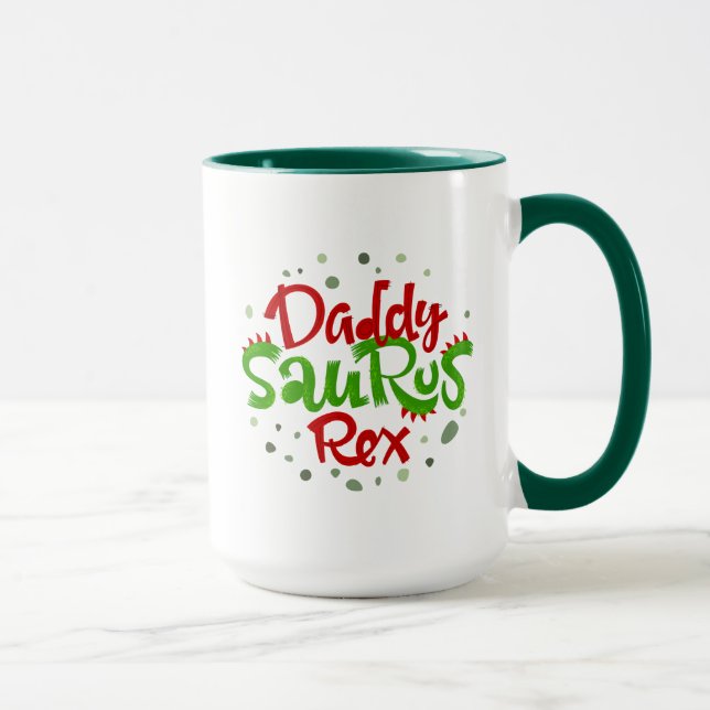 Taza Ilustracion Papi Saurus Rex (Derecha)