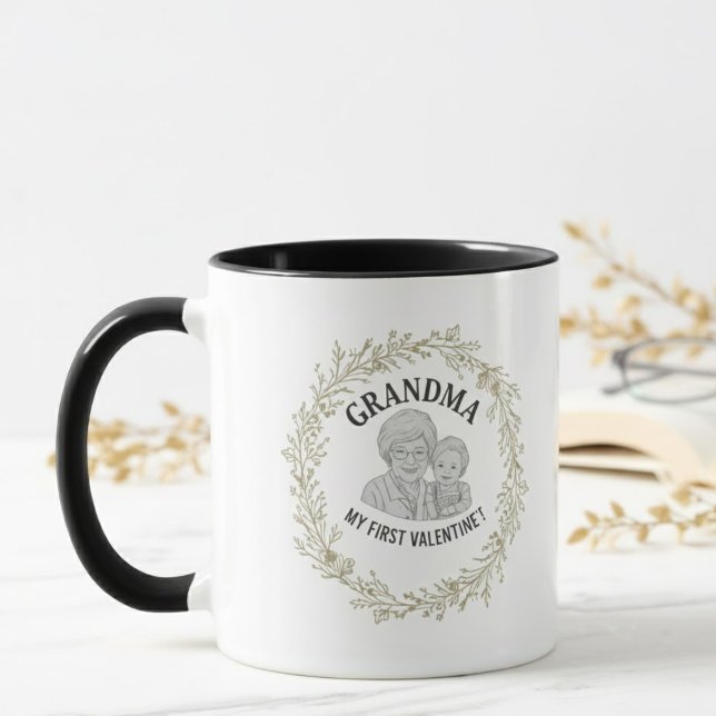 Taza Ilustración personalizada de la abuela "Mi primer  (Subido por el creador)
