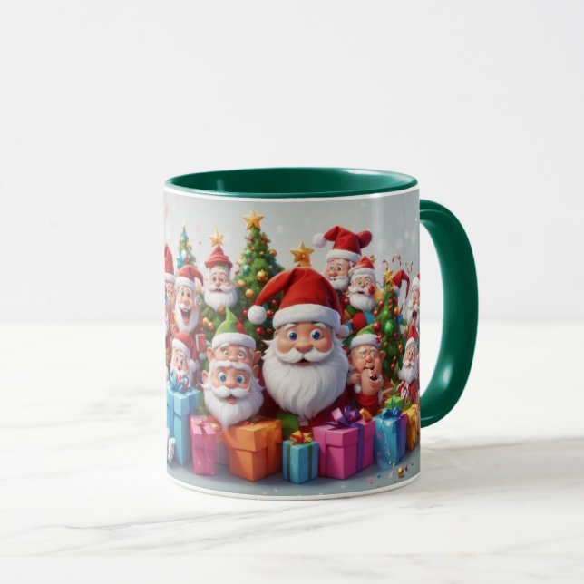 Taza Ilustracion Personalizado Navidades Tema Mug (Anverso derecho)