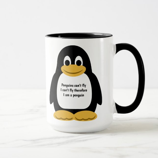 Taza Ilustracion Pingüino (Derecha)