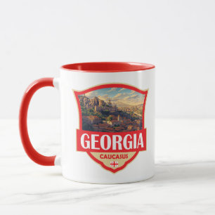 Taza Ilustración retro de Georgia