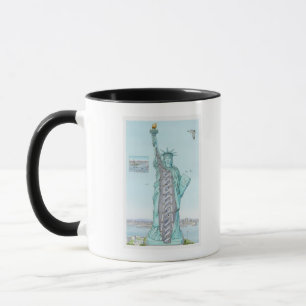 Taza Ilustracion seccionado transversalmente de la
