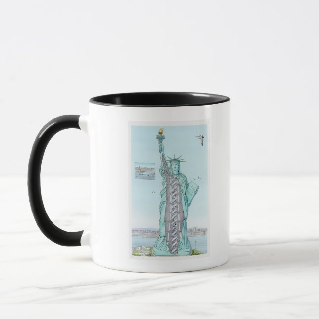 Taza Ilustracion seccionado transversalmente de la (Izquierda)