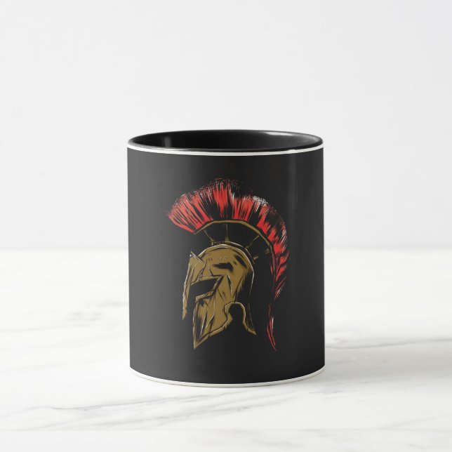 Taza Ilustracion Spartan Helmet (Centro)