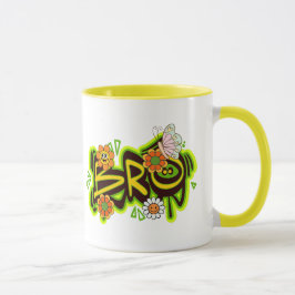 Taza Ilustración Tipografía Buenas Vibraciones
