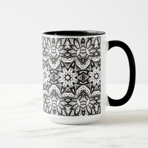 Taza Ilustracion tribal inspirado del estilo