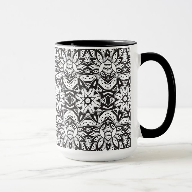 Taza Ilustracion tribal inspirado del estilo (Derecha)