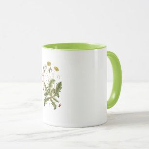 Taza Ilustración Vintage de Diente de León