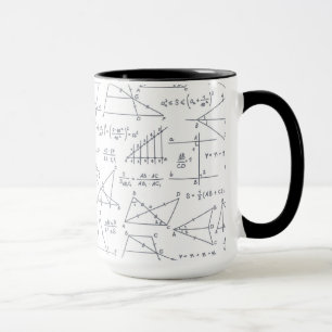 Taza Ilustraciones de cálculo escrito a mano matemática