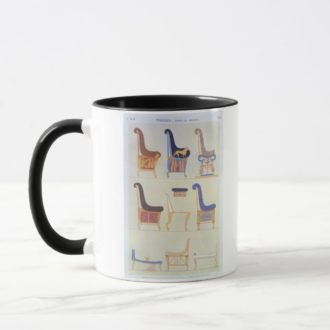 Taza Ilustraciones de diversos asientos y armchai (Izquierda)