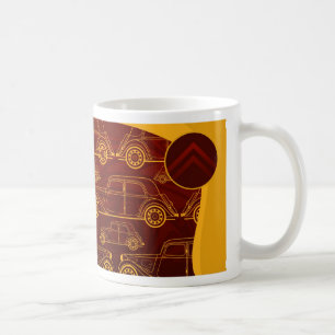 Taza ilustrada Avant de la tracción de Citroen